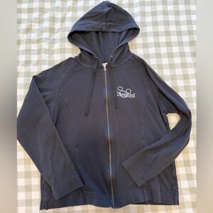 Disneyland Black Zip-Up Hoodie